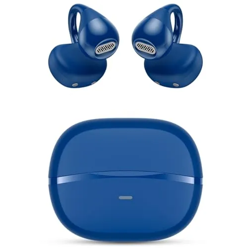 SPC Boost Clip - Kabellose Kopfhörer mit Open-Ear-Clip | ENC für klare Anrufe | 26h Akkulaufzeit | Bluetooth und Google Fast Pair | IPX5 | Touch Control und Sprachassistent - Blau