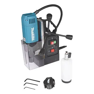 Makita Magnetbohrmaschine HB350, 1050W - Bohrmaschinen für präzise Arbeiten, 8000N Magnetkraft und 35mm Bohrdurchmesser, ideal für vertikale und Überkopfbohrungen.
