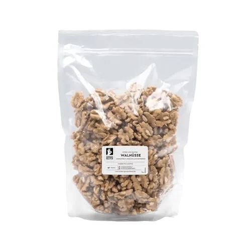 Bremer Gewürzhandel Walnüsse, Nüsse in Premium Qualität, halbe große Früchte, 900g