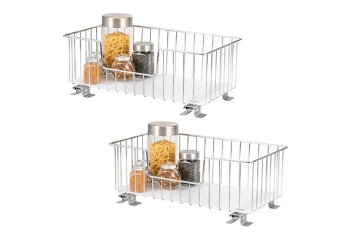bremermann Korbauszug 2er Set für Oberschränke 50 cm Breite, Chrom