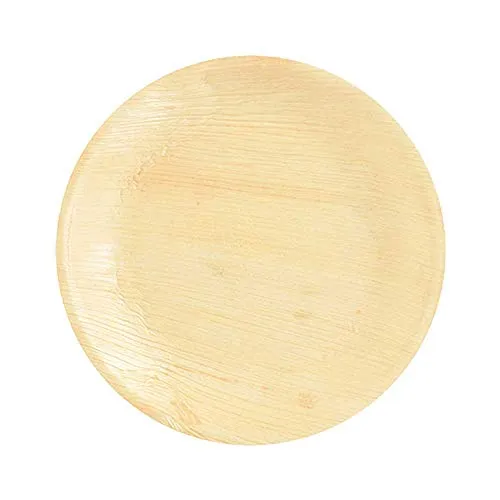 Teller aus Palmblatt komplett biologisch abbaubar Einweggeschirr 23cm 6