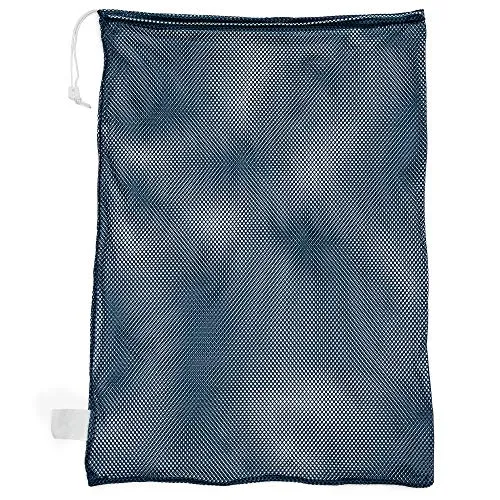 Champion Sports Netztasche für Sportausrüstung, Marineblau, 61 x 91 cm, Mehrzweck-Nylon-Beutel mit Kordelzug mit Schloss und ID-Tag für Bälle, Strand, Wäsche