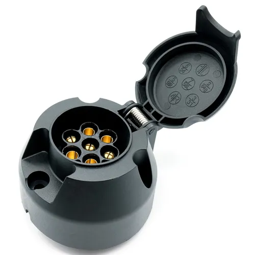 polige Anhängerdose 12V Kunststoff Steckdose Dose für Anhänger Beleuchtung PKW 7