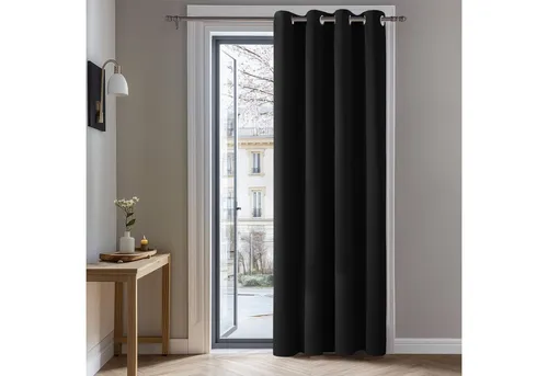 Vorhänge & Gardinen Schwarz von Deconovo