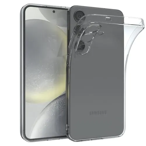 EAZY CASE Hülle kompatibel mit Samsung Galaxy S24 Plus Slimcover Clear Clear Schutzhülle Silikon, Ultra dünn, Slimcover, Handyhülle, Silikonhülle, Backcover, Durchsichtig, Klar Transparent
