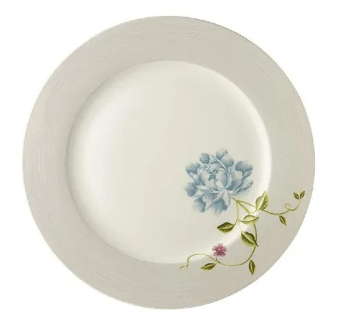 LAURA ASHLEY Speiseteller Teller Heritage Cobblestone Pinstripe (30cm)