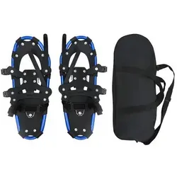 vidaXL 3 in 1 Schneeschuhe Blau und Schwarz – Aluminium & HDPE