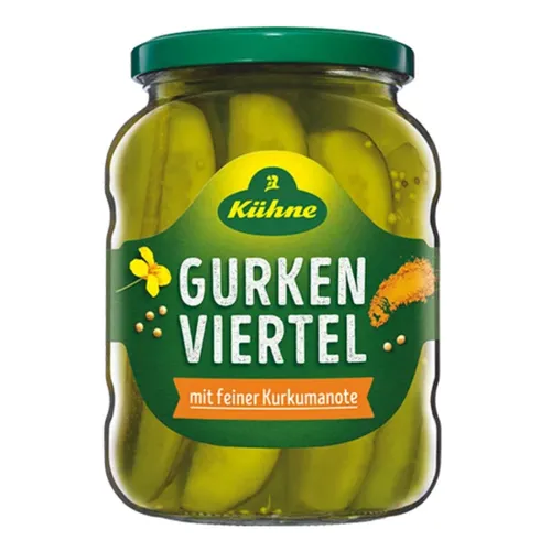 Kühne Gurkenviertel ATG 185g von Gemüsekonserven