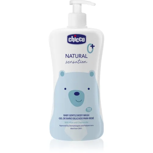 Chicco Natural Sensation Baby sanftes Reinigungsgel für Kinder ab der Geburt 0+ 500 ml