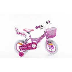 SCH Pink Love 12“ Mädchenfahrrad mit Zubehör