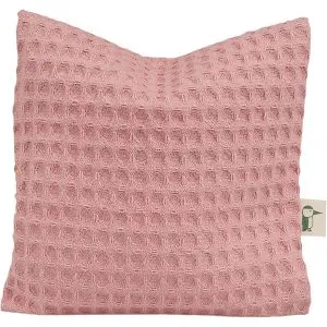 GRÜNSPECHT Wärmekissen rosa, 13 x 13 cm, mit Rapssamen, mit waschbarem Baumwollbezug, für Mikrowelle und Backofen