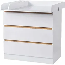 WOLTU Wickelkommode mit Wickelaufsatz in weiß von WOLTU