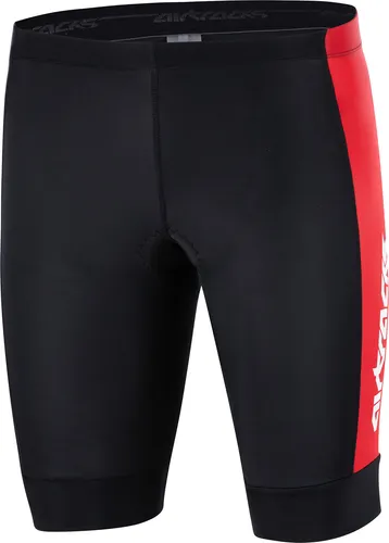 Airtracks Herren Fahrradhose Kurz Pro Line (XXL - Schwarz-Rot) - ergonomische Radhose - Radlerhose mit 3D AIR FLOW Polster & Quick Dry Funktion