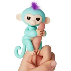Cenocco Fingerspielzeug Happy Monkey Türkis