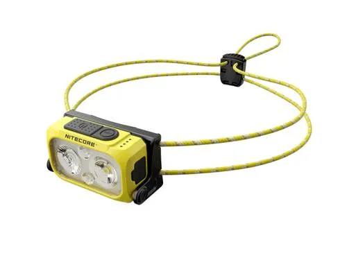 NiteCore NU21 Gelb LED Stirnlampe - 360 Lumen - Stirnlampen mit 360 Lumen, akkubetrieben und USB-C Ladefunktion. Ideal für Outdoor-Aktivitäten, auch während des Ladevorgangs nutzbar.