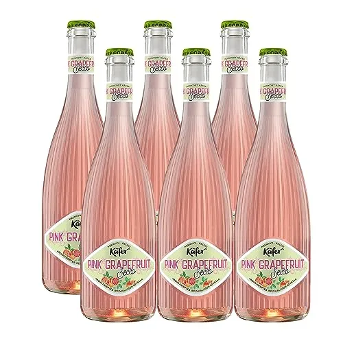 Käfer Pink Grapefruit Secco 6 x 0,75 Liter 6,9 % Vol. - Prosecco mit erfrischendem Grapefruit-Geschmack, perfekt für sommerliche Anlässe. Genießen Sie ihn eisgekühlt mit frischen Pfefferminzblättern!