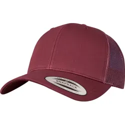Flexfit Retro Trucker Cap (6 Panel), maroon in pink von Flexfit