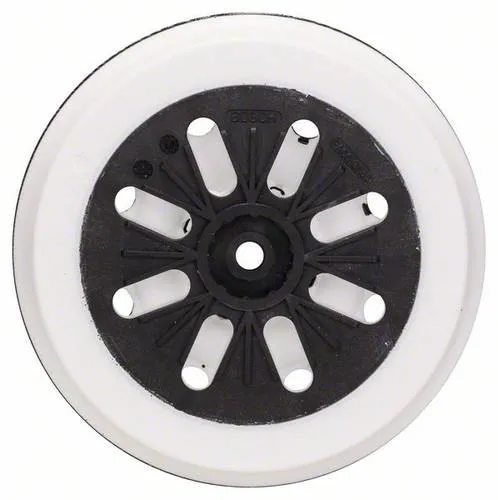 Bosch Accessories 2608601185 Schleifteller mittelhart 150 mm - Schleifmaschinen-Zubehör für Exzenterschleifer, ideal für Lack und Putz, mit mittelhartem Material für optimale Ergebnisse.