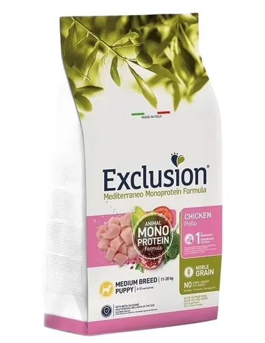 Exclusion Mediterraneo Puppy Medium Breed Huhn 3 Kg