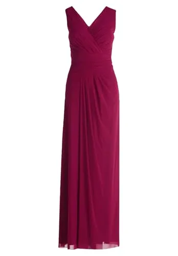 Vera Mont Damen Abendkleid mit V-Ausschnitt 48, Sweet Berry in rot von Vera Mont