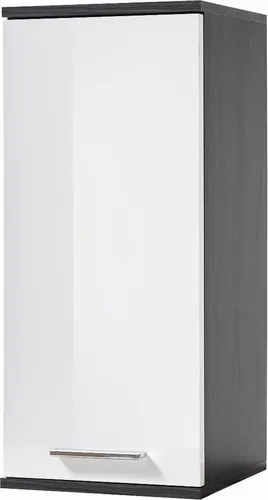 Hängeschrank ORLANDO, Weiß Hochglanz - Bad-Hängeschrank mit modernem Design, platzsparend und ideal für kleine Bäder, ausgestattet mit einem Einlegeboden und einer eleganten hochglänzenden Front.