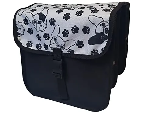 Beluko FAHRRADTASCHE 14-20 Zoll Kinder Satteltasche Gepäckträgetasche Doppel 2 x 5l (46 - Mini - Hund)
