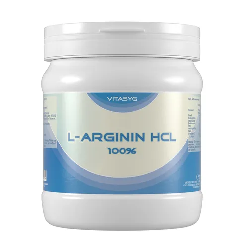 Vitasyg Arginin HCL - 1000g Pulver 100% rein Aminosäuren Arginine
