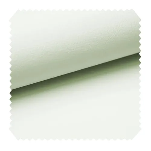 novely® SOLTAU - Weiches PU-Kunstleder in Premium-Qualität - Robuster Polsterstoff - Möbelstoff in Echtleder-Optik - Pflegeleichte Meterware 1lfm | Farbe: 05 Weiß Grün