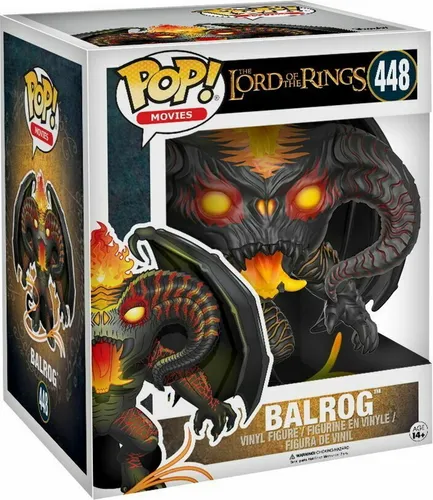 Funko POP! Movies - Lord of the Rings - Balrog oversized 15cm #13556 - Sammelfigur aus Vinyl von Funko, 15 cm groß, detailreich und in Geschenkbox. Ideal für Fans von Der Herr der Ringe und Sammler.