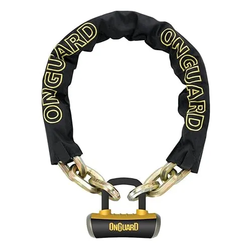 ONGUARD 8016 Beast Kette Mit Bügelschloss, schwarz, 110 x 3 x 4 cm