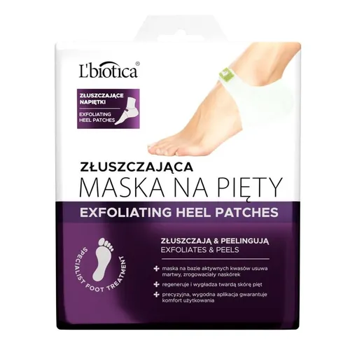 L'biotica Fußpflege Peeling-Maske für Fersen, 1 Paar, 18 ml