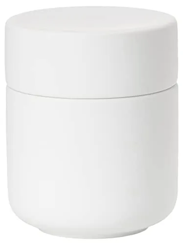 Zone Denmark Ume Keramikdose mit Deckel - Elegante Badezimmer Organizer aus hochwertiger Keramik. Ideal für die stilvolle Aufbewahrung von Kosmetik und Badutensilien im skandinavischen Design.