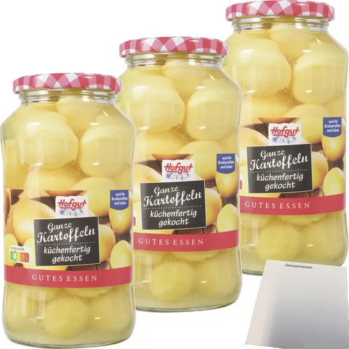 Hofgut Kartoffeln ganz 3er Pack 3x720ml Glas usy Block