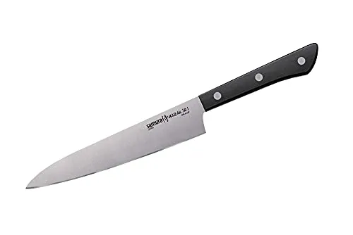 Samura HARAKIRI Universalmesser 150 mm - Brotmesser aus hochwertigem japanischem Stahl, perfekt für präzises Schneiden und vielseitige Küchenaufgaben.