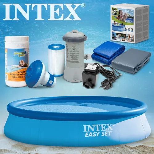 INTEX 7 in 1 Set Gartenpool Schwimmbecken 305 x 76 cm mit Fiterpumpe 28120