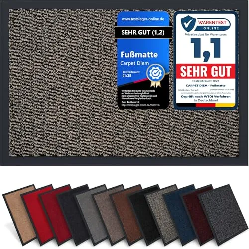 Fußmatten Schwarz von Carpet Diem