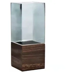 Glasvase Modern Madrid Grau Eckig