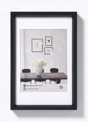 Walther Bilderrahmen Kunststoffrahmen Steel Style ES050B 40x50cm schwar