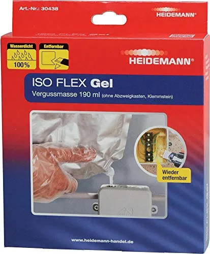 HEIDEMANN Vergussmasse ISO Flex Gel 30438, 190 ml