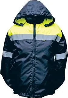 4-ACT reflecterende regenjas rain jacket size xl blue/y/reflex