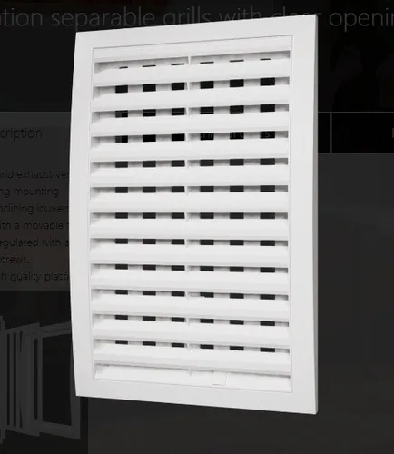 200x300mm Regulierbar Lüftungsgitter Verschliesbar Ventilation Gitter Entlüftung