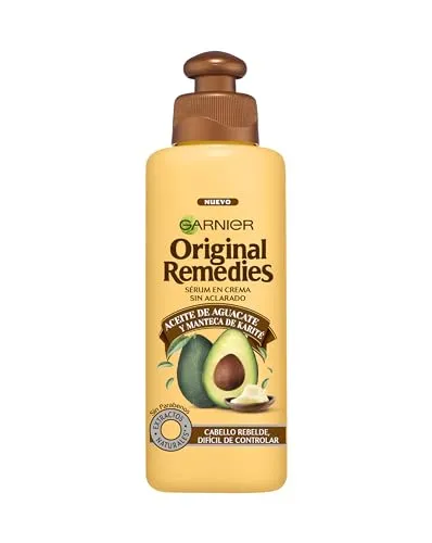 Garnier Original Remedies Haarpflegeöl mit Avocadoöl und Sheabutter, Cremeöl für widerspenstiges und krauses Haar, 200 ml