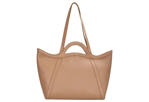 Coccinelle Amalia Shopper hellbraun E1S9P110101-N71 - Damentaschen aus hochwertigem genarbtem Leder, stilvoll und geräumig für den Alltag.