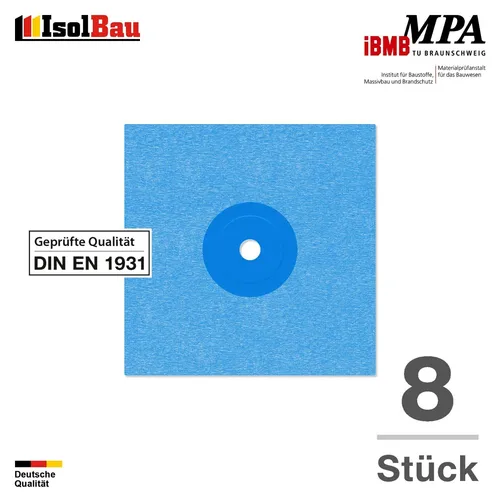 Wandmanschette Isolbau 8 Stk. Dichtmanschette Dichtband Dichtbahn Bad Innenecke