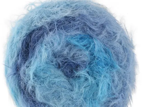BASTA MISTA Lana Grossa 50g Fb.110 - Federzarter Flausch - Garne - Federzarter Fake Fur in türkis-adriablau, perfekt für kuschelige Projekte mit einer Lauflänge von 100 m.