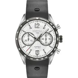 Roamer Herren Armbanduhr  Superior Chrono II 42.5 mm  Armband Leder 510902 41 14 05