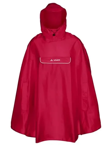 VAUDE Valdipino Rad-Regenponcho - Leicht & Wasserdicht - Funktionsjacken: Wasserdichter Rad-Regenponcho aus recyceltem Polyester, umweltfreundlich mit Bluesign®-Zertifikat und Eco Finish für nachhaltigen Schutz.