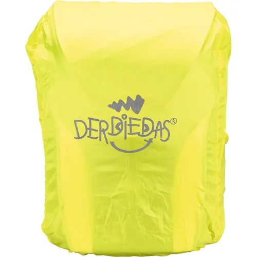 DerDieDas Rucksack-Regenschutz gelb - wetterfester Schutz für Schulrucksäcke, perfekt für Regenwetter