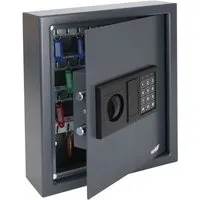 HMF Schlüsseltresor 204811 mit 48 Haken, Elektronik-Zahlenschloss