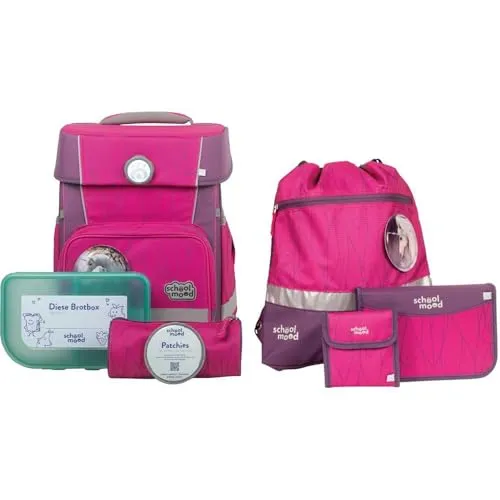 SCHOOL-MOOD Champion Ranzen Set 7teilig Luisa Einhorn